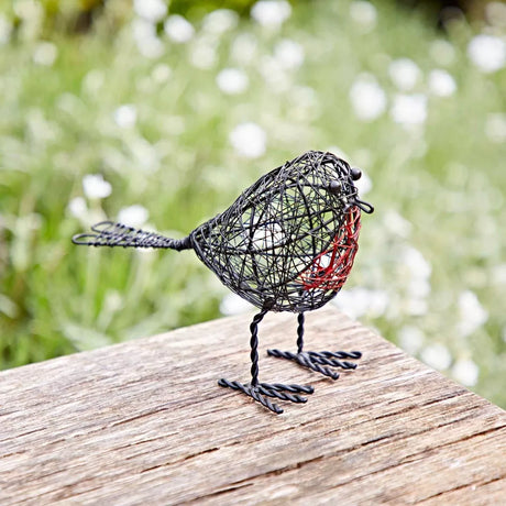 Wire Robin Decorative Ornament | Set of Two