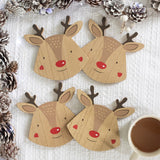 Reindeer Coasters Set