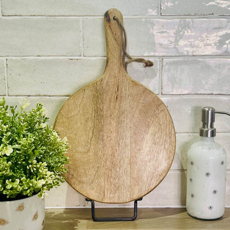 Rustic Mango Wood Round Chopping Board