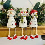 Shelf Sitting Snowmen | 11cm