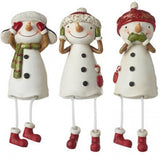 Shelf Sitting Snowmen | 11cm