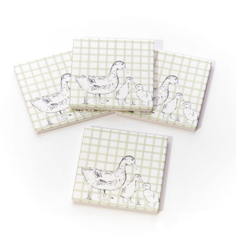 Coaster Set | Sketchy Ducks