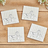 Coaster Set | Sketchy Ducks