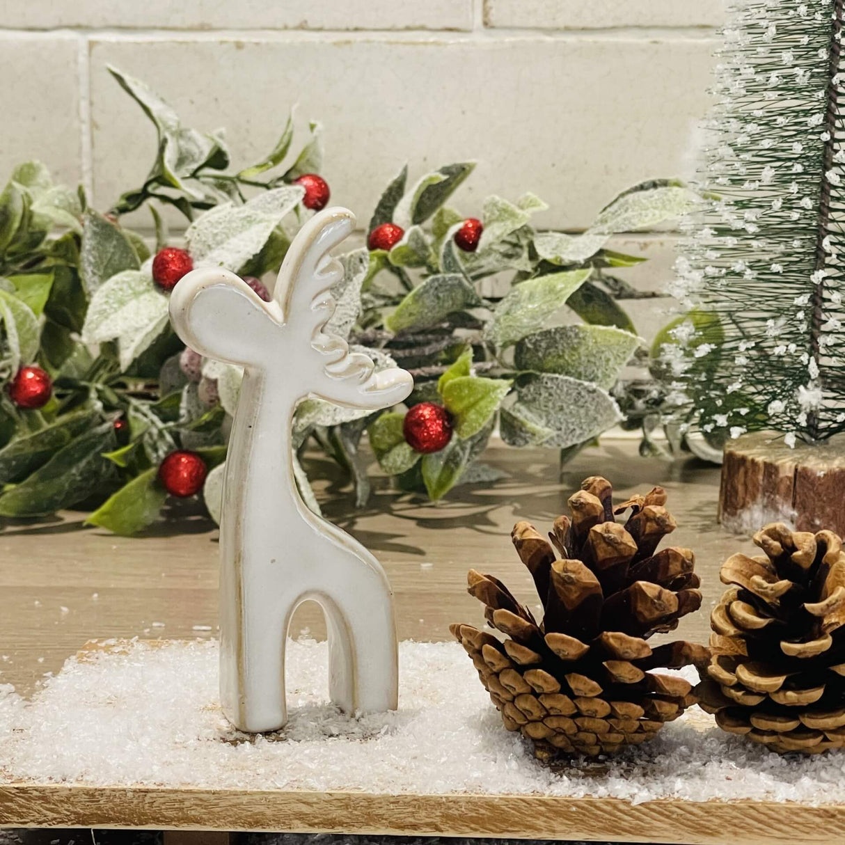 Natural Reindeer Decoration | 11.5cm