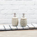 Soap Dispenser | Grey Floral Embossed