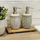 Soap Dispenser | Grey Floral