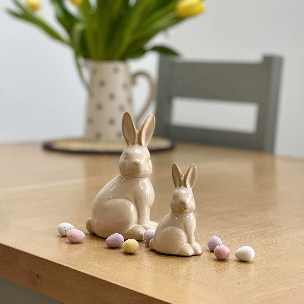 Natural Bunny Ornament | 9cm