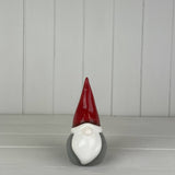 Grey/Red Ceramic Gonk 16cm