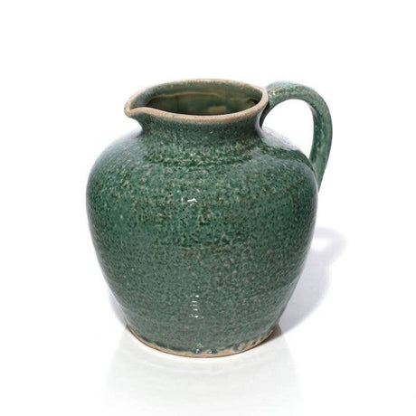 Antiqued Reactive Glaze Jug | Green