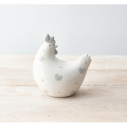 Ceramic Heart Chicken | 13cm - Starburst Interiors Limited