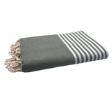 Cotton Throw - Recycled Cotton - Olive - Starburst Interiors Limited