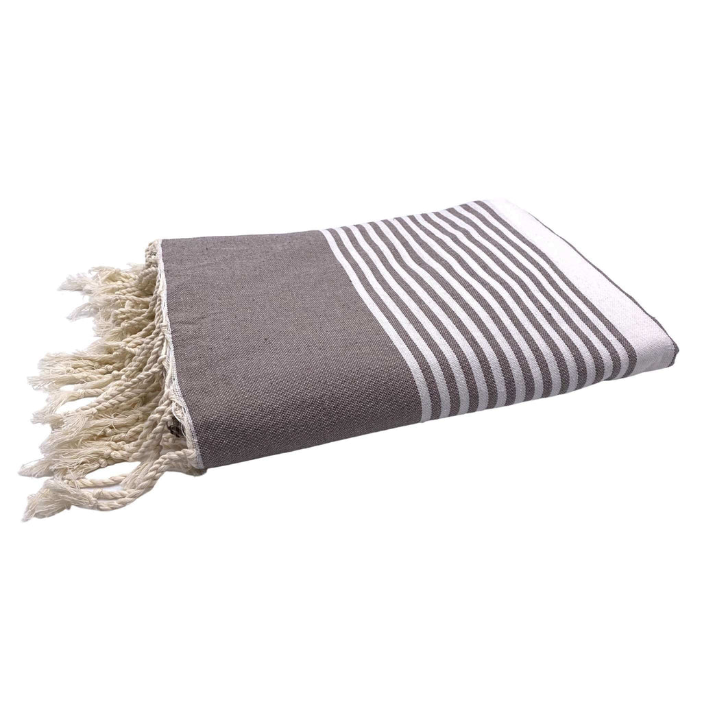 Cotton Throw - Recycled Cotton - Taupe - Starburst Interiors Limited