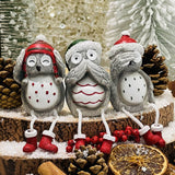 Festive Owls | Set of 3 - Starburst Interiors Limited