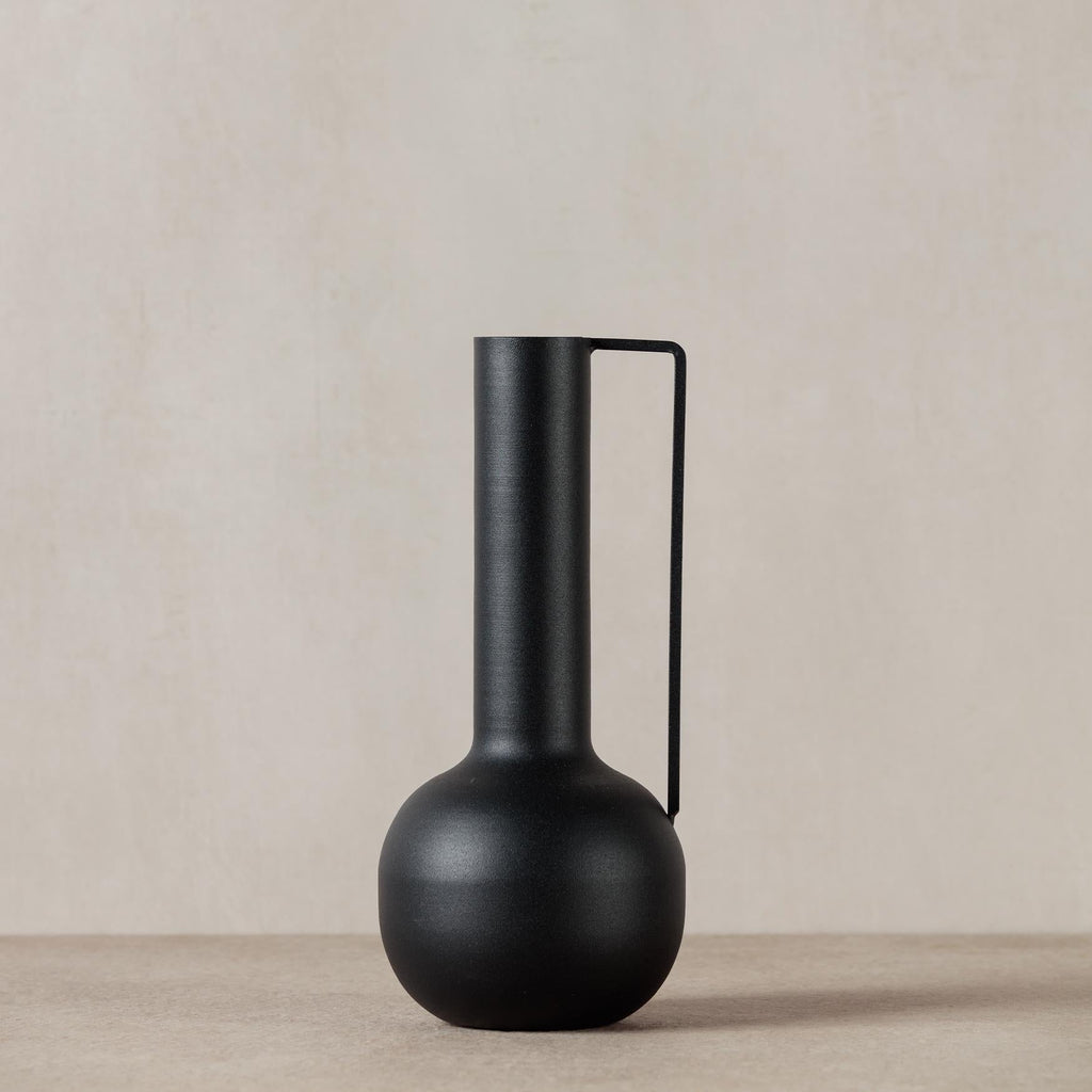 Mona Black Metal Vase - Starburst Interiors Limited