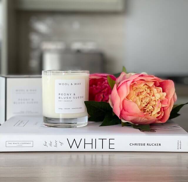 Scented Candle - Peony & Blush Suede - Starburst Interiors Limited