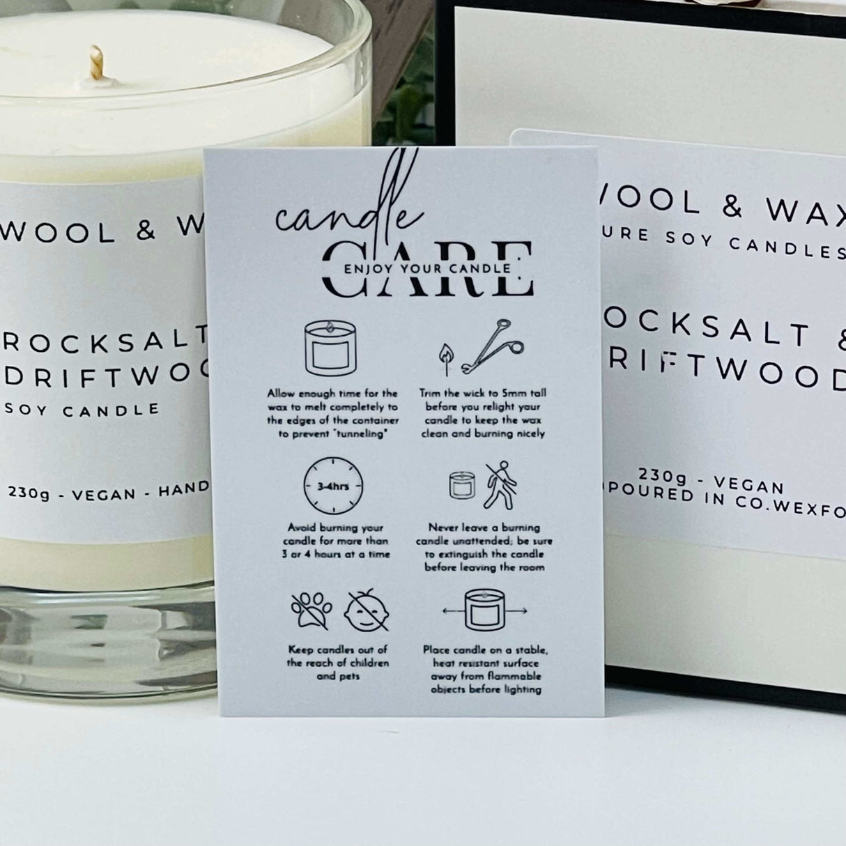 Scented Candle - Rocksalt & Driftwood - Starburst Interiors Limited