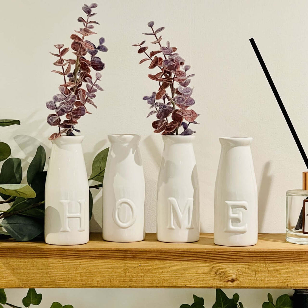 White HOME Bud Vases/Bottles - Starburst Interiors Limited